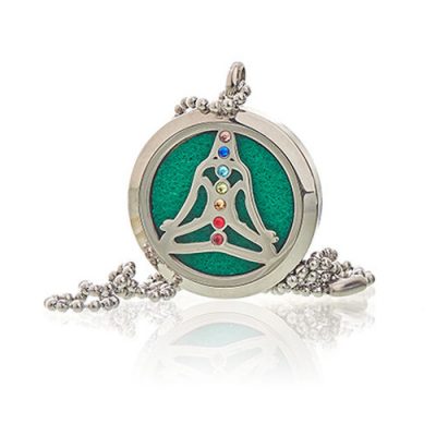 Colar Difusor Yoga Chakra 30mm - Colar para Aromaterapia