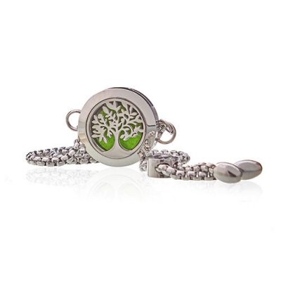 Pulseira Difusora de Corrente Árvore da Vida 20mm - Pulseira para Aromaterapia