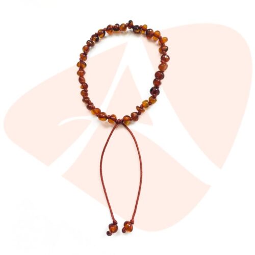 Mini shambala de ambar adulto cognac polido ajustável