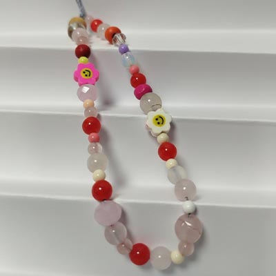 Alça para Telemóvel Flor Pink - Phone Strap