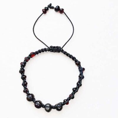 Pulseira Macrame Cherry Polido Pequeno
